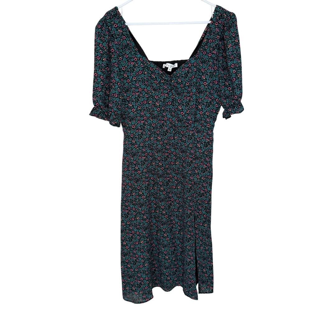 Women's Lola Grace Flower Print Romantic Cottage Flower Print Dress Size Large